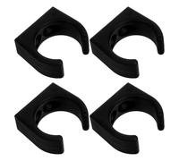 Toyvian 4Pcs Black Nylon Yacht Paddle Holder Clips for Kayak Canoes Marine Tube Clamp Mounts Row Boat Accessories for Fishing and Boating