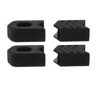 Toyvian 4Pcs Black Silicone Bike Crank Boot Covers Heat Resistant Crankset Protectors for Mountain and Road Bike Riding Easy to Remove
