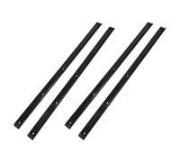 Toyvian 4Pcs Black Skateboard Rails Rib Bones for Deck Protection Replaceable Skateboard Rail Bars 14.34X0.71X0.28In for Tricks