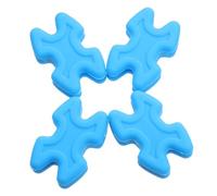 Toyvian 4pcs Blue Bow Limb Dampeners for Compound and Traditional Bows Rubber Vibration Silencers Archery Accessory Noise Reducer for Hunting with Fatigue Reduction and Stabilizing Effect
