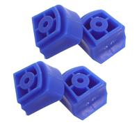 Toyvian 4pcs Blue Inline Skate Rubber Brake Pads and Adults, Universal Roller Skate Brake Stopper Wear Resistant Material, Quick and Steady Stopping Power for Outdoor Skating