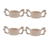 Toyvian 4pcs Bottle Handle Silicone Grip Newborn Milk Bottle Handles Non-Slip Safe for Boys and Girls