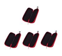Toyvian 4pcs Box Kazoo Storage Box Carrying Case for Kazoo Moving Bag Groove Design Storage Holder Random Color