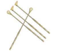 Toyvian 4pcs Brass Incense Burner Spoon and Shovel for Precise Measurement Multipurpose Yoga and Tea Ceremony Tools with Hand-polished Classic Aesthetic and Finish