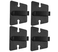Toyvian 4pcs Car Microphone Holder Clip for Mobile Radio Hand Mic, Professional Plastic Radio Mic Hanger for Vehicle Use Accessories