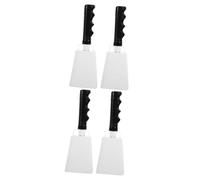 Toyvian 4pcs Cheering Cow Bells Handle for Sporting Events for Football Games Parties and Competitions Loud Noisemakers for Team Spirit and Celebration