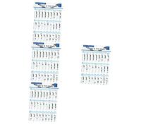 Toyvian 4pcs Coated Flute Chord Chart for Students Durable Practice Tool Chord Diagrams for Easy Learning and Mastery of Low Whistle Techniques