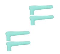 Toyvian 4pcs Collision Doorknob Covers Thick Silicone Door Handle Protectors for Safety Easy to Install Suitable for Door Knobs