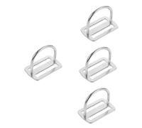 Toyvian 4pcs Corrosion Resistant D Ring Diving Belt Buckle Durable Side Attachment for Scuba Weight Belts Replacement Buckle for Underwater Fishing and Diving Accessories