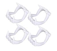 Toyvian 4pcs Cosplay Vampire Teeth Fangs Dentures Halloween Party Cosplay Props