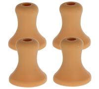Toyvian 4pcs Cucurbit Flute Protectors Clarinet Mouthpiece Cap Silicone Guard for Musical Instruments