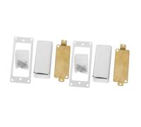 Toyvian 4pcs Cupronickel Humbucker Pickup Mounting Kit Pickup Frame Base Neck Bridge Ring for Electric Guitars
