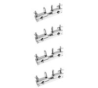 Toyvian 4pcs Cymbal Clamp Cymbal Holder for Drum Kit Adjustable Multi-clamp for Drums Lightweight Mounting Clamp Set Set
