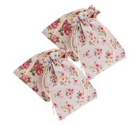 Toyvian 4pcs Decorative Lavender Sachet Bags Burlap Drawstring Pouch for Dried Flowers Storage and Fragrance Lightweight Multi-use Packing Bags for Small Items and