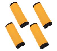 Toyvian 4pcs Detachable Barbell Pad Orange Non-slip Weightlifting Grips for Hip Thrusts Deadlift Pull-ups Compact Gym Handle Wraps for Dumbbells and Bars Secure Grip Enhancer for Heavy