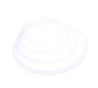 Toyvian 4pcs Drum Tone Control Rings for Snare Drum White PC Film Material Easy Installation Sturdy Design for Silencing and Muffling