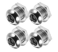 Toyvian 4pcs Drum Ventilation Hardware Kit Snare Drum Air Hole Vent Screws Metal Material Easy Install Compatible Stand Parts