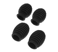 Toyvian 4pcs Drumstick Head Covers Silicone Drumstick Tips Drum Stick Protectors Drum Pad Accessories Low Noise 5A