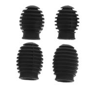 Toyvian 4pcs Drumstick Protective Covers Drumstick Practice Tips Supple Drum Stick Head Covers Low Noise 5A
