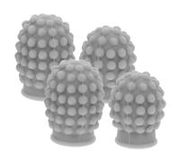 Toyvian 4pcs Drumstick Silicone Tips Mute Practice Drumstick Caps for 7a 5a Sticks Grey Drum Accessories for Silent Practice and Sound Control