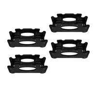 Toyvian 4pcs Dumbbell Holder Rack with Detachable Design and Separate Storage Slots, Universal Compatibility and Enhanced Stability for Organizing Kettlebells and Dumbbells in Small