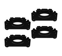 Toyvian 4pcs Dumbbell Stand Rack for Home Gym with High Load Bearing Structure and Detachable Design, Efficient Organisation Storage Holder for Dumbbells and Kettlebell in Workout Room