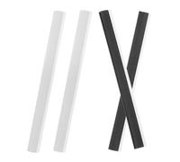 Toyvian 4pcs Dustpan Rubber Edge Replacement Strips Soft Lip Insert for Home Office School Cleaning Easy to Install Wear-Resistant Garbage Shovel Accessory