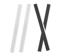 Toyvian 4pcs Dustpan Rubber Lip Replacement Strips Seals for Dustpan Edge Repair for Garbage Collection and Home Use
