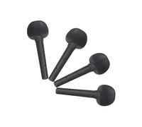 Toyvian 4pcs Ebony Wood Violin Tuning Pegs String Instrument Accessories Diy Violin Parts Smooth Surface