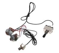 Toyvian 4pcs Electric Guitar Circuit Assembly Kit Toggle Switch Chrome Volume Controller Knob for Guitar Wiring Harness and Pickup Control