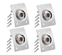Toyvian 4pcs Electric Guitar Jack Input Socket for Guitar Suitable for Music Studio and Home Practice