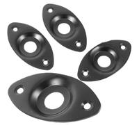 Toyvian 4pcs Electric Guitar Jack Plate Metal Replacement with Classic Look, Prevents Feedback and Noise, Provides Protection and Stability, Suitable for Electric Guitar Parts and Hardware