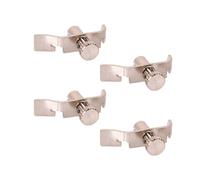 Toyvian 4pcs Erhu String Adjusters Stainless Steel Premium Fine Tuners Silver User-friendly Design Accurately Tuned Erhu Accessories for Professional Instrument Tuning