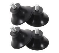 Toyvian 4pcs Exercise Bike Leveling Screws Feet Shockabsorbing Foot Pads Rubber Galvanized Screws Non-slip Noise Reduction for Home Gym Indoor Fitness Equipment