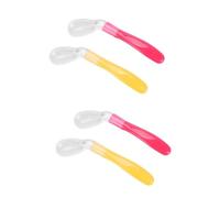 Toyvian 4pcs Feeding Spoon Self-Feeding Boys and Girls Cutlery Year Old Boy Girl Cutlery