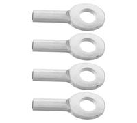 Toyvian 4Pcs Fitness Equipment Wire Rope Connectors Durable Gym Pulley Machine Eyelets for Weight Lifting Secure Fit Easy Replacement Compatible with Various Equipment