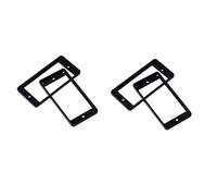 Toyvian 4pcs Flat Double Coil Pickup Ring Humbucker Frame Guitar Gear Accessories for Pickup Mounting Ring Replacement