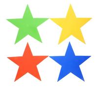 Toyvian 4pcs Floor Markers Carpet Markers with Colorful Pvc Material Creative Design Non-slip Aid for Football Practice and Setting up On-site Boundaries Suitable for Training Courses