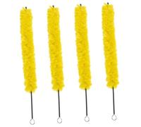 Toyvian 4pcs Flute Cleaning Brush Washable Cotton Thread Tool for Thorough Flute Maintenance Portable and Compact Design for Easy Storage and Beginners