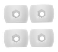 Toyvian 4pcs Football Locator Ring Table Soccer Rod Stop Ring Abs Positioning Device Easy to Install Easy to Replace for Tabletop Foosball Machine Office Use