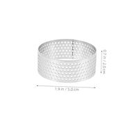 Toyvian 4pcs French Tart Mold Pastry Ring Cookie Baking Rings Pie Molds Crust Tools Food Form Silver
