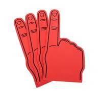 Toyvian 4pcs Giant Foam Finger Eva Cheering Hand Props for Sports Events and Parties Lightweight Portable and Spirit Accessory