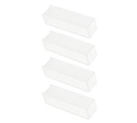 Toyvian 4pcs Glass Cuvette Tool for Labs and Spectral Analysis, 10mm Path Length Optical Glass Micro Cuvette, Sturdy Glass Glassware for Precise Spectrophotometer Measurements