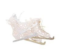 Toyvian 4pcs Glitter Ice Skate Ornaments Christmas Hanging Charms Small Skating Shoes Pendant for Xmas Tree Decoration Holiday Home Decor and Keychains