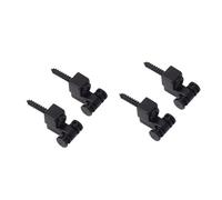 Toyvian 4pcs Guitar Accessories Metal Roller String Tree Retainer for Electric Bass Guitar Parts Black