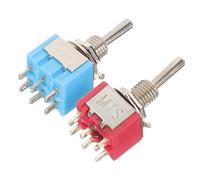 Toyvian 4pcs Guitar Footswitch True Bypass Push Button Switch for Electric Guitar Position Options for Effects Pedals and Amplifiers Durable Musical Supplies