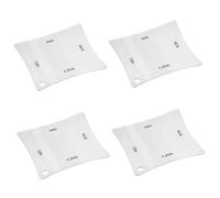 Toyvian 4pcs Guitar Fretboard Ruler Guitar Neck Straight Ruler String Height Measuring Device Supply