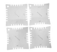 Toyvian 4pcs Guitar Luthier Tools Set Fingerboard Radius Gauge, String Height Measuring Ruler, Saddle and Nut Radius Gauge for Electric and Bass Guitar Setup and Repair