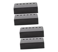 Toyvian 4pcs Guitar Pickup Cover Protective Metal Cover for Electric Guitar Pickup Seymour