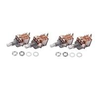 Toyvian 4pcs Guitar Potentiometer Replacement Audio Potentiometers Logarithmic Pot Volume and Tone Control Sturdy Construction